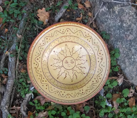 Djupt praktfat Sol