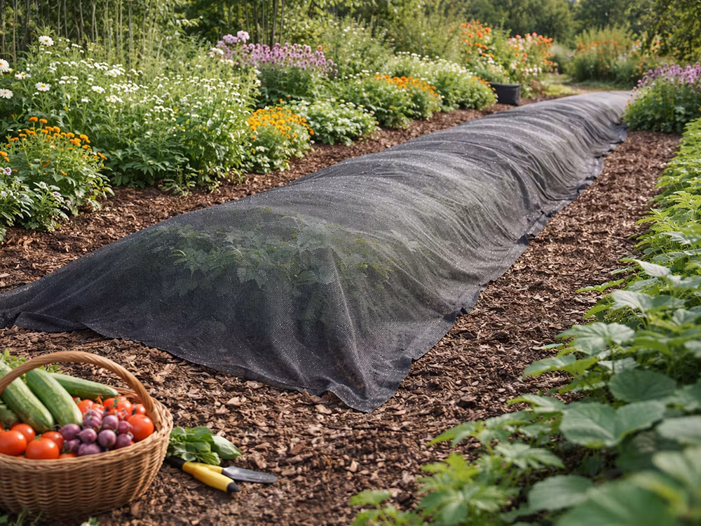 Marktäckväv 50g 1,5x30m – Ogräsduk svart | Agrotextil