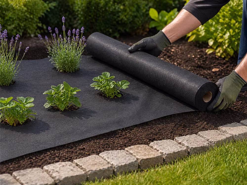 Marktäckväv 50g 1,5x30m – Ogräsduk svart | Agrotextil