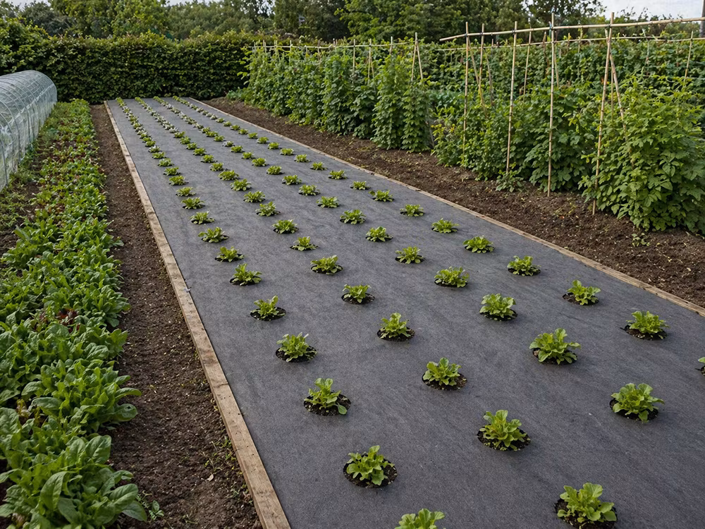 Marktäckväv 50g 1,5x30m – Ogräsduk svart | Agrotextil