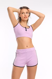 Crop top och shorts set