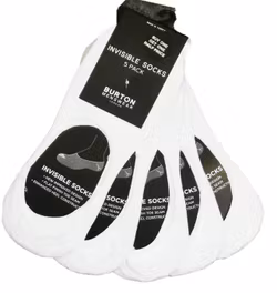 5 Par Exklusiva ankelstrumpor vit färg