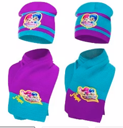 Shimmer and Shine mössa och halsduk set 48/51CM