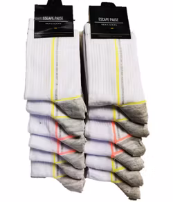 12 Par Tennis Strumpor Storlek 40-45