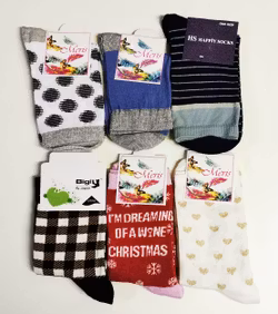 6 Par Dam Strumpor-Socks Storlek 35-38