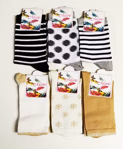 6 Par Dam Strumpor-Socks Storlek 35-38