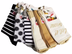 6 Par Dam Strumpor-Socks Storlek 35-38