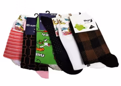 6 Par Dam Strumpor-Socks Storlek 35-38