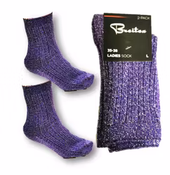 2 Par Dam Glitter Strumpor-Socks Storlek 35-38