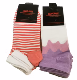 6 Par Ankelstrumpor Strl-36-40