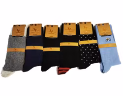 6 Par Herr Strumpor Storlek 40-45