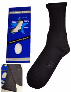 Diabetesstrumpor strl-40-46  Mörkgrå