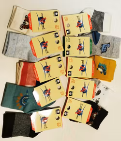 10 Par Barn-Baby strumpor 0-6 månad (14-16)