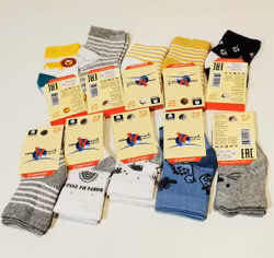 10 Par Barn-Baby strumpor 0-6 månad (14-16)