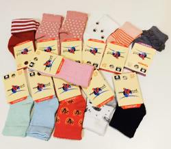10 Par Barn-Baby strumpor 0-6 månad (14-16)