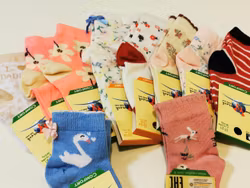 10 Par Barn-Baby strumpor 6-12 månad(17-21)