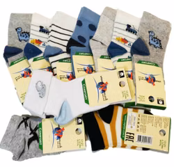 10 Par Barn-Baby strumpor 6-12 månad(17-21)