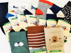 10 Par Barn-Baby strumpor 6-12 månad(17-21)