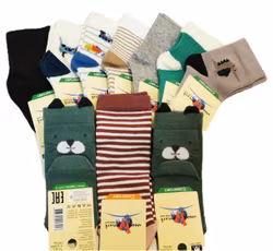 10 Par Barn-Baby strumpor 6-12 månad(17-21)