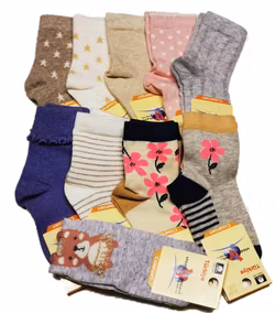 10 Par Barn-Baby strumpor 1-2 år (22-24)