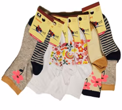 6 Par Barn-Baby strumpor 4-7 år (29-32)