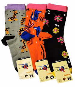 3 Par Barn-Baby strumpor 7-10 år (33-36)