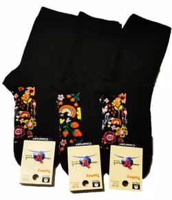 3 Par Barn-Baby strumpor 7-10 år (33-36)