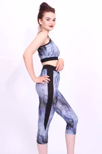 Träningskläder, Sport set -leggings -Bustier BH träningsset-tränings tights