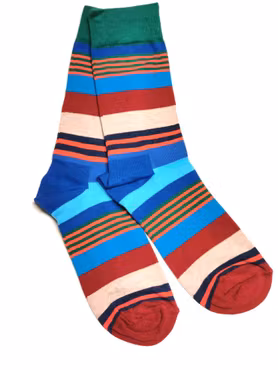 1 Par  Strumpor Färgglada Storlek 36-40