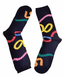 1 Par  Strumpor Färgglada Storlek 36-40