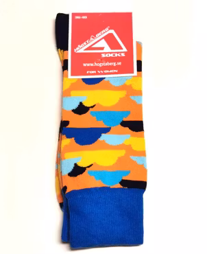 1 Par  Strumpor Färgglada Storlek 36-40