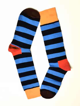 1 Par  Strumpor Färgglada Storlek 36-40