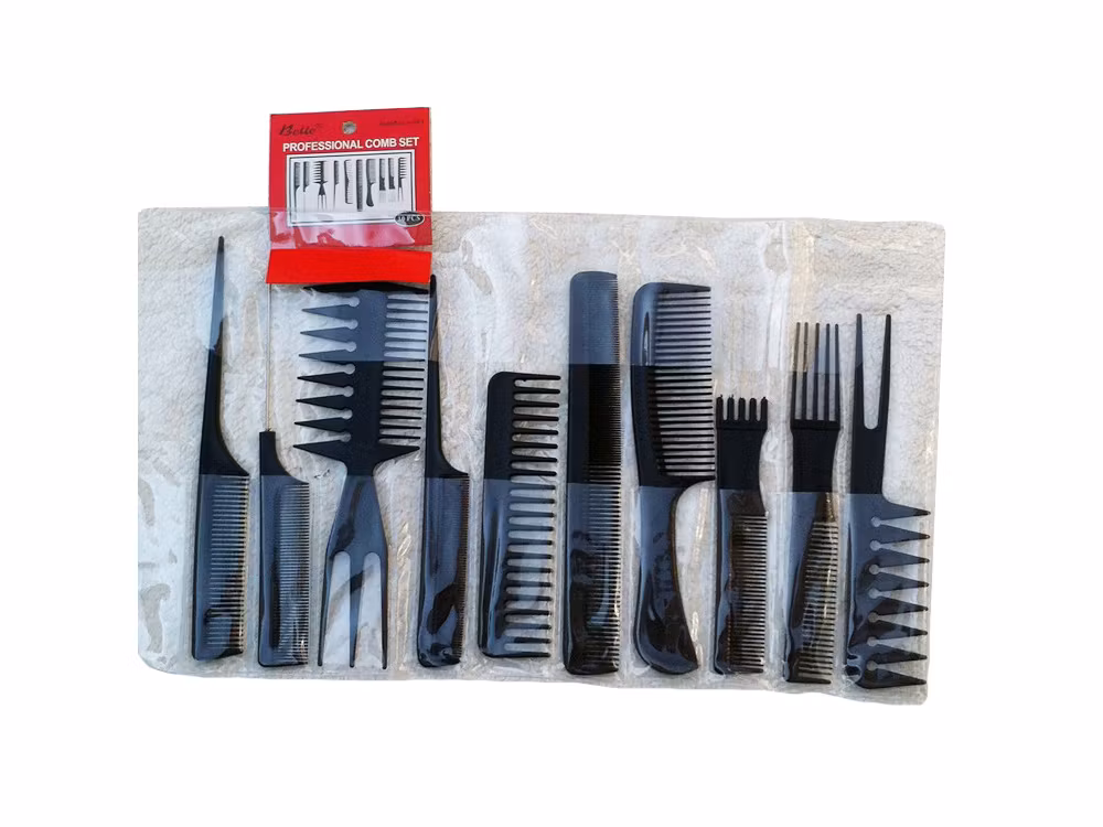 Frisörkam hårkam påse x10