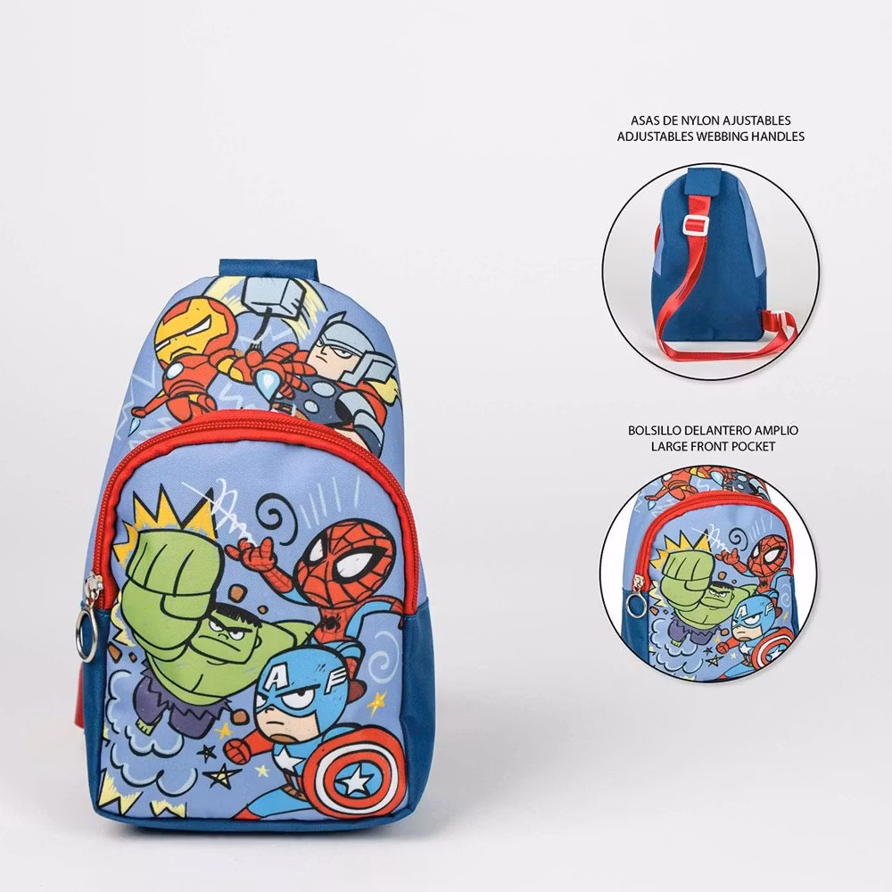 AVENGERS - väska bandolera, blå