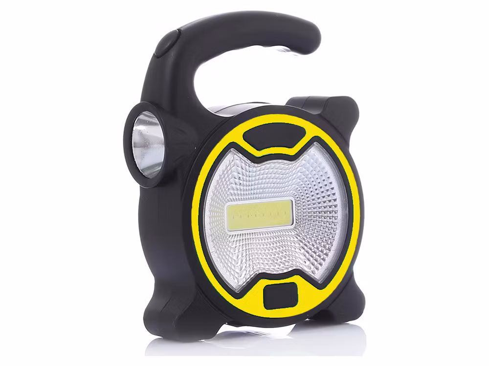 Kraftfull LED COB-ficklampa med handtag