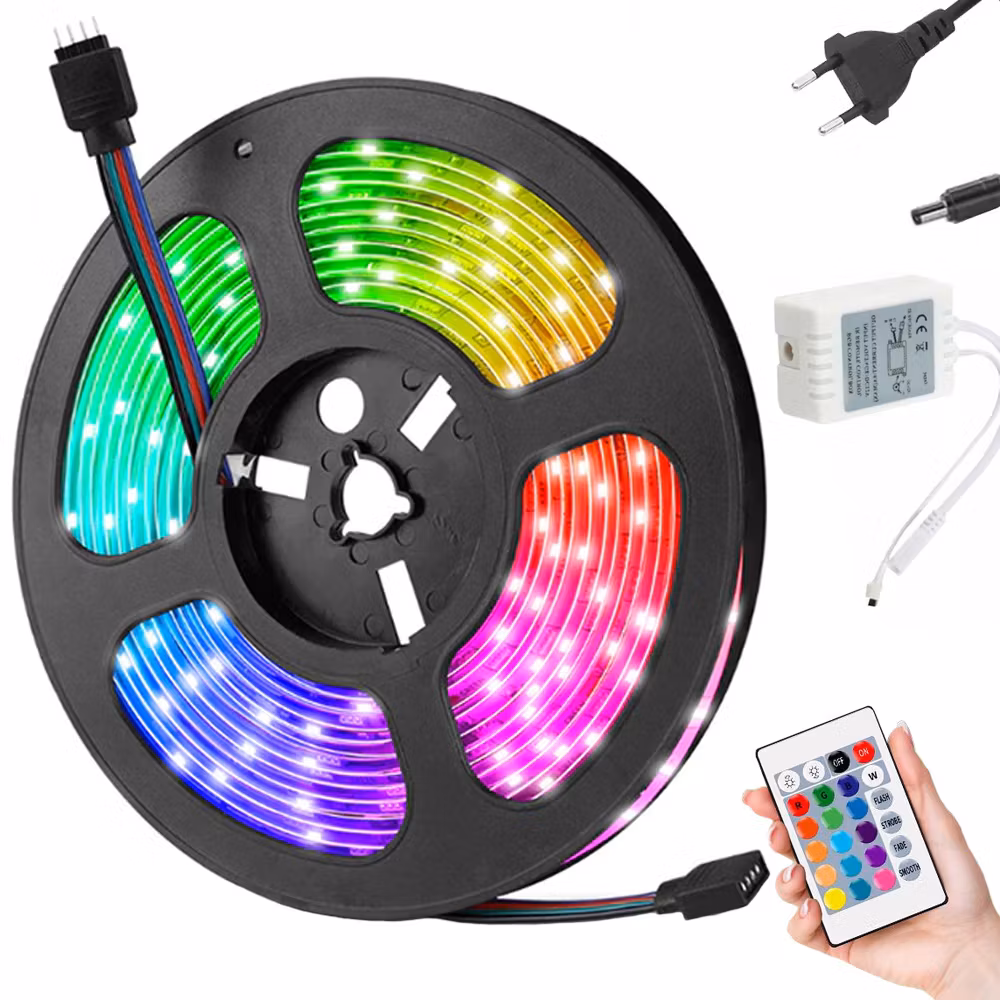 Vattentät LED Slinga med Fjärrkontroll 4,5 meter