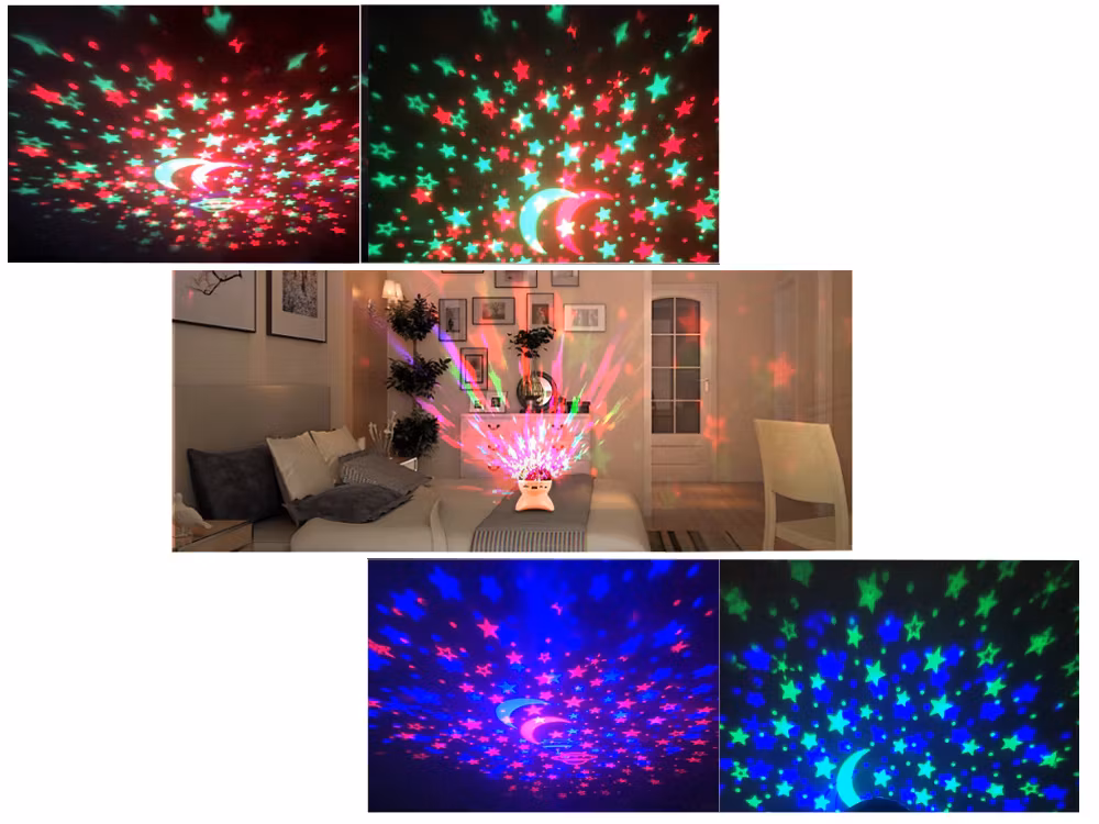 Stjärnprojektor himmel nattlampa stjärna led