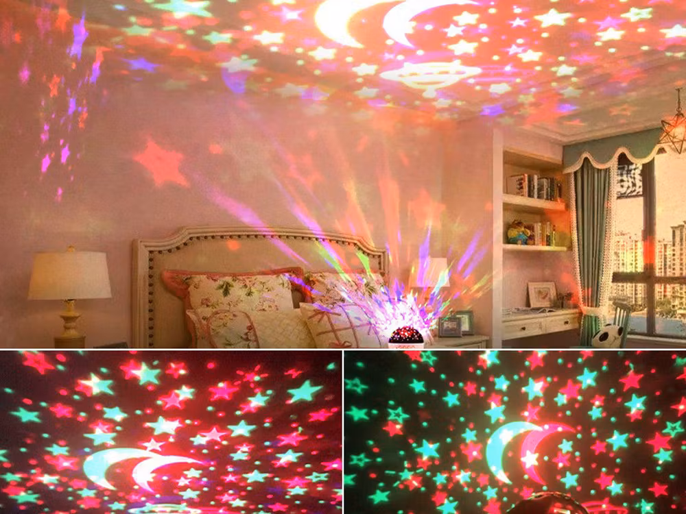 Stjärnprojektor himmel nattlampa stjärna led