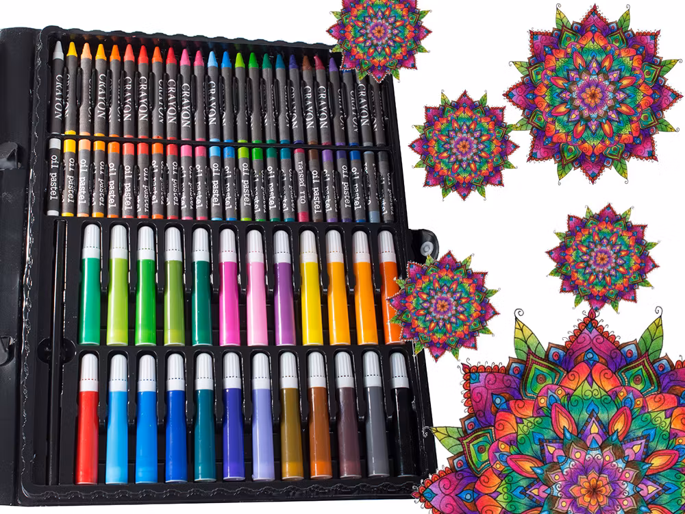 Konstnärligt set, målarlåda, 168 delar