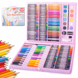 Multifunktionell 168st Super Art Set måla /Playcolor/Färgkritor multifärg