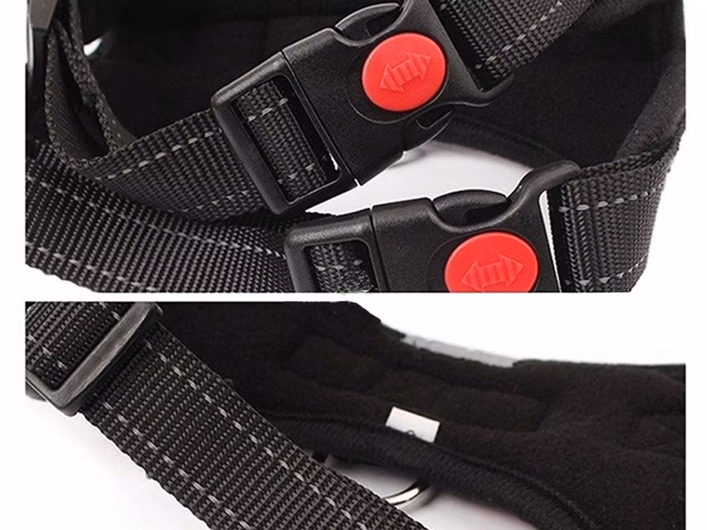 Andningsbar Hundsele.Stark, tryckfri hundsele med lätt handtag