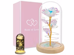 Evig ros i glasgåva LED-lysande glas