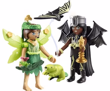 Playmobil Ayuma 71350 Forest Fairy och Bat Fairy med andedjur