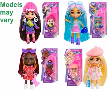 Barbie Extra Minidockor  4 blandade i display 8x16cm