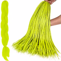 Syntetiska flätor - neon