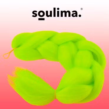 Syntetiska flätor - neon