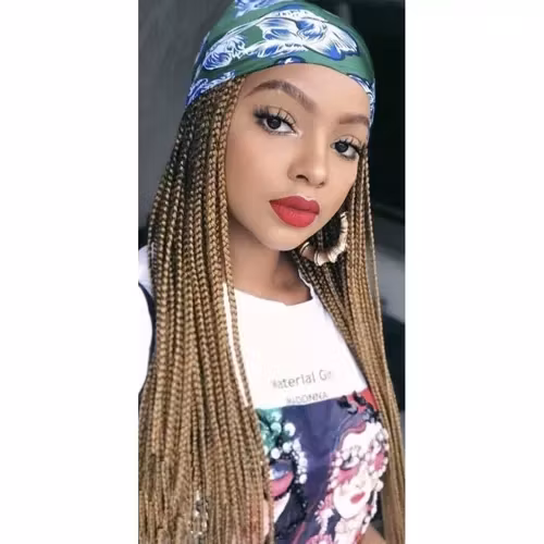 Syntetiskt hår ombre flätor