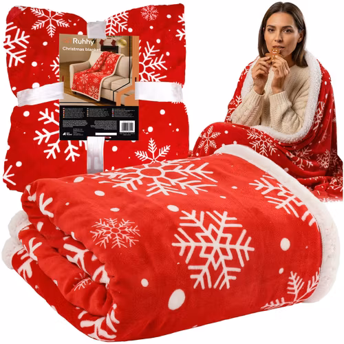 julfilt, dubbelsidig lammfilt 130x170, överkast, pläd, filt