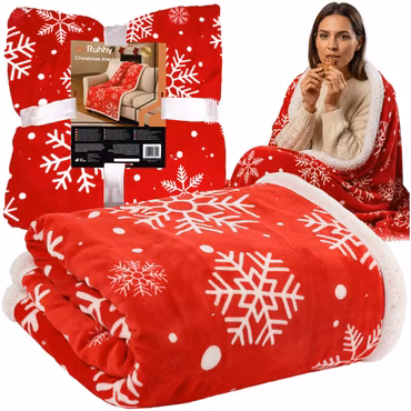 julfilt, dubbelsidig lammfilt 130x170, överkast, pläd, filt