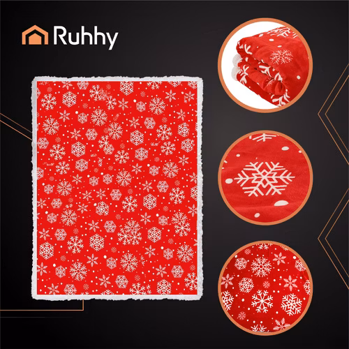 julfilt, dubbelsidig lammfilt 130x170, överkast, pläd, filt